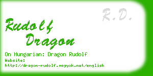 rudolf dragon business card